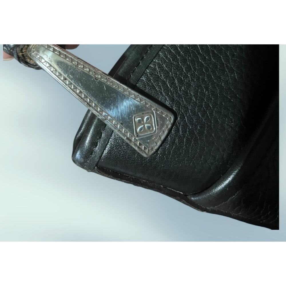 Brighton Gina Leather Hobo Style Leather Shoulder Bag Braided Handle - Picture 7 of 7